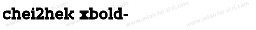 chei2hek xbold字体转换